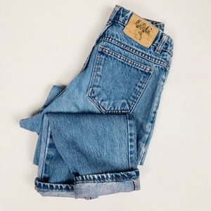 Vintage Blue Straight Leg Women Jeans